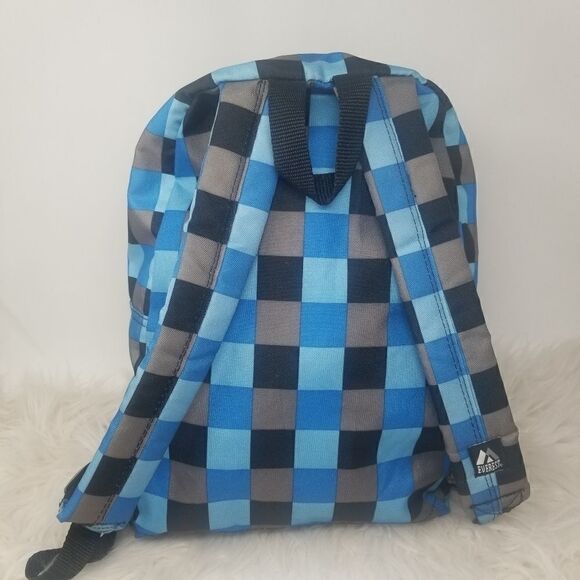 EVEREST NYLON BACKPACK. BLUE CHECKED. - Picture 10 of 14